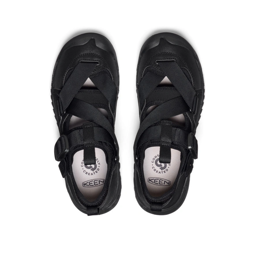 Hoodzerra: Black Magic Sandals for Everyone. Step into Comfort, Own the Street Style.